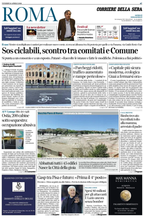 Cover of Corriere della Sera (Roma)