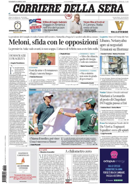 Cover of Corriere della Sera