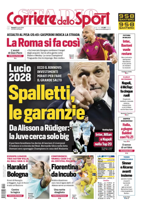 Cover of Corriere dello Sport