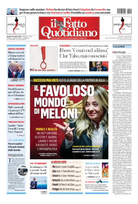 Cover of Il Fatto Quotidiano