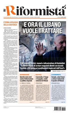 Cover of Il Riformista (Italy)