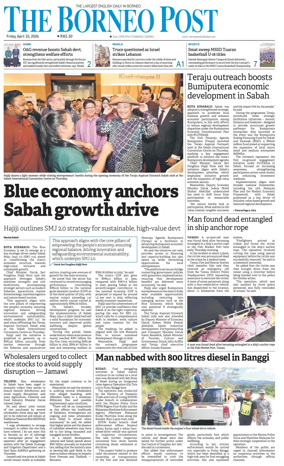 Cover of The Borneo Post (Sabah)