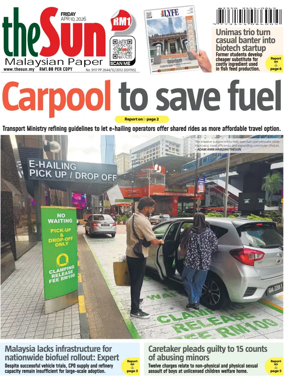 Cover of The Sun (Malaysia)