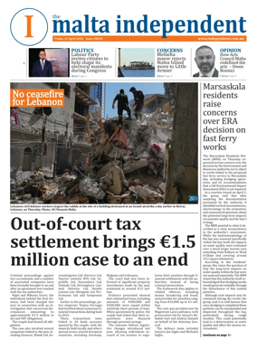 Cover of Malta Independent
