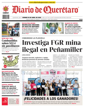 Cover of Diario de Queretaro