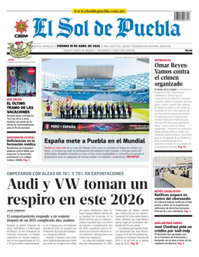 Cover of El Sol de Puebla