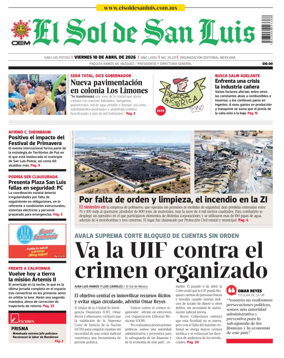 Cover of El Sol de San Luis Potosi