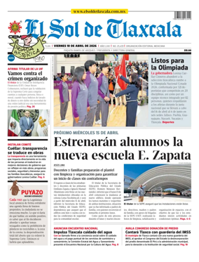Cover of El Sol de Tlaxcala