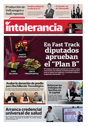 Cover of Intolerancia Diario