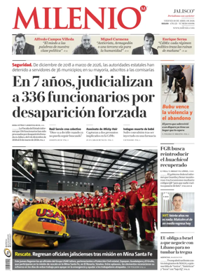 Cover of Milenio Jalisco