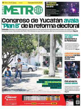 Cover of Publimetro Merida