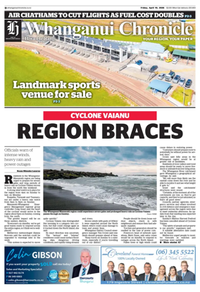 Cover of Whanganui Chronicle