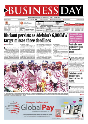 Cover of Business Day (Nigeria)