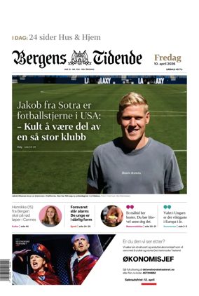 Cover of Bergens Tidende