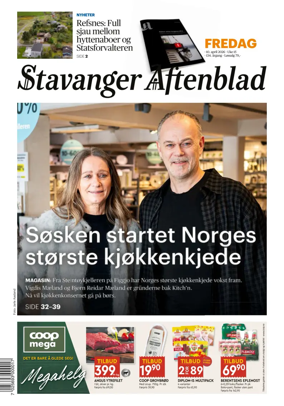 Cover of Stavanger Aftenblad