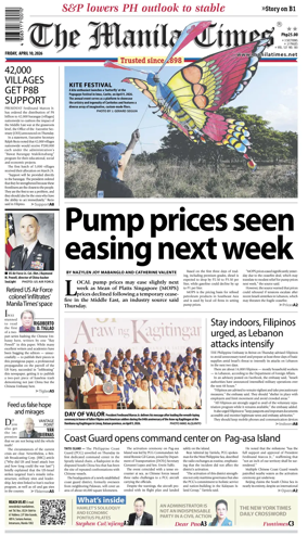 Cover of The Manila Times