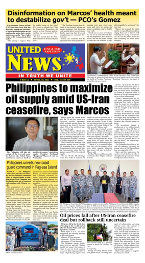 Cover of United News - English Edition