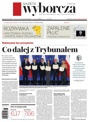 Cover of Gazeta Wyborcza