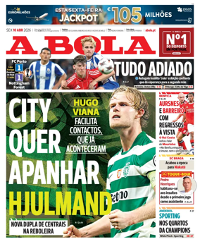 Cover of A BOLA (Portuguese)