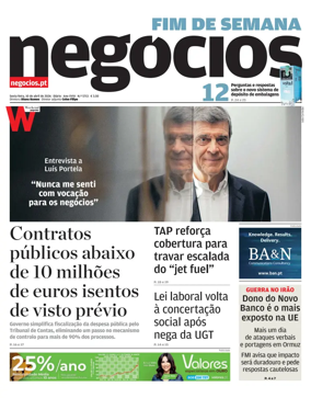 Cover of Jornal de Negocios