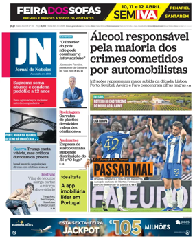 Cover of Jornal de Noticias