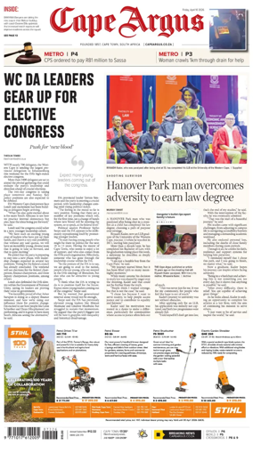 Cover of Cape Argus (PM Edition)