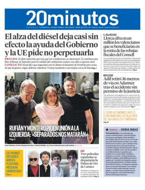 Cover of 20 Minutos Valencia