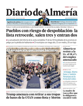 Cover of Diario de Almeria
