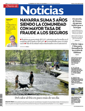 Cover of Diario de Noticias (Spain)