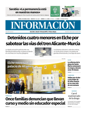 Cover of Diario Informacion (Elche y Vega Baja)
