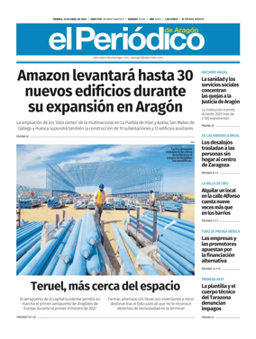 Cover of El Periodico Aragon