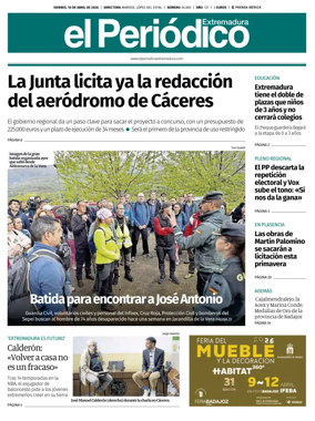 Cover of El Periodico Extremadura