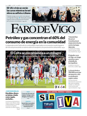 Cover of Faro de Vigo