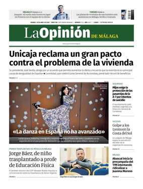 Cover of La Opinion de Malaga