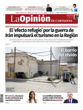 Cover of La Opinion de Murcia (Cartagena)