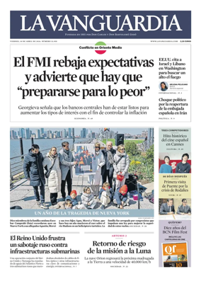 Cover of La Vanguardia