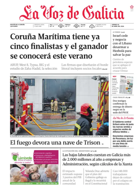 Cover of La Voz de Galicia (A Coruna)
