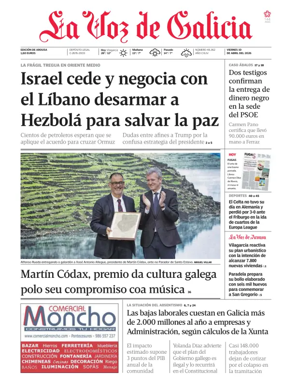 Cover of La Voz de Galicia (Arousa)