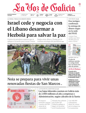 Cover of La Voz de Galicia (Barbanza)