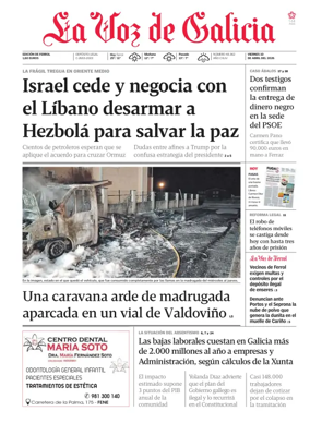 Cover of La Voz de Galicia (Ferrol)