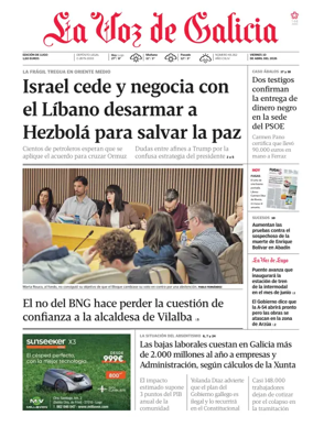 Cover of La Voz de Galicia (Lugo)