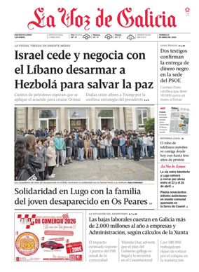 Cover of La Voz de Galicia (Monforte)