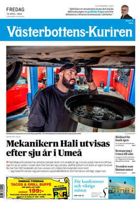 Cover of Vasterbottens-Kuriren