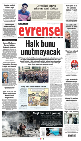 Cover of Evrensel Gazetesi