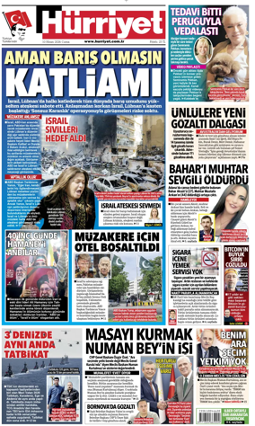 Cover of Hurriyet
