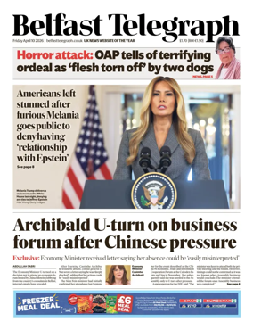 Cover of Belfast Telegraph