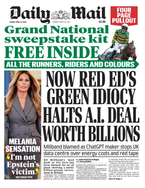 Cover of Daily Mail