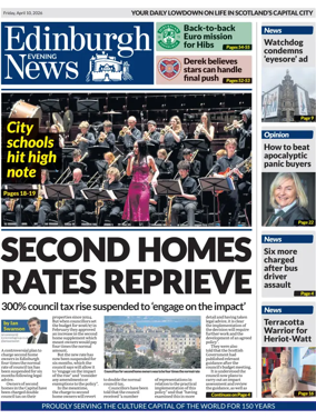 Cover of Edinburgh Evening News