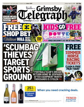 Cover of Grimsby Telegraph