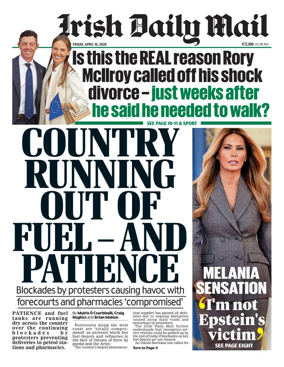 Cover of Irish Daily Mail